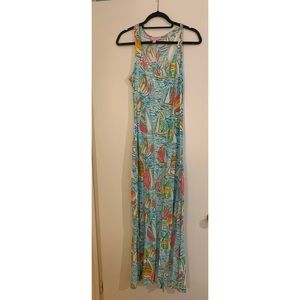 Lilly Pulitzer maxi dress in “you gotta regatta”